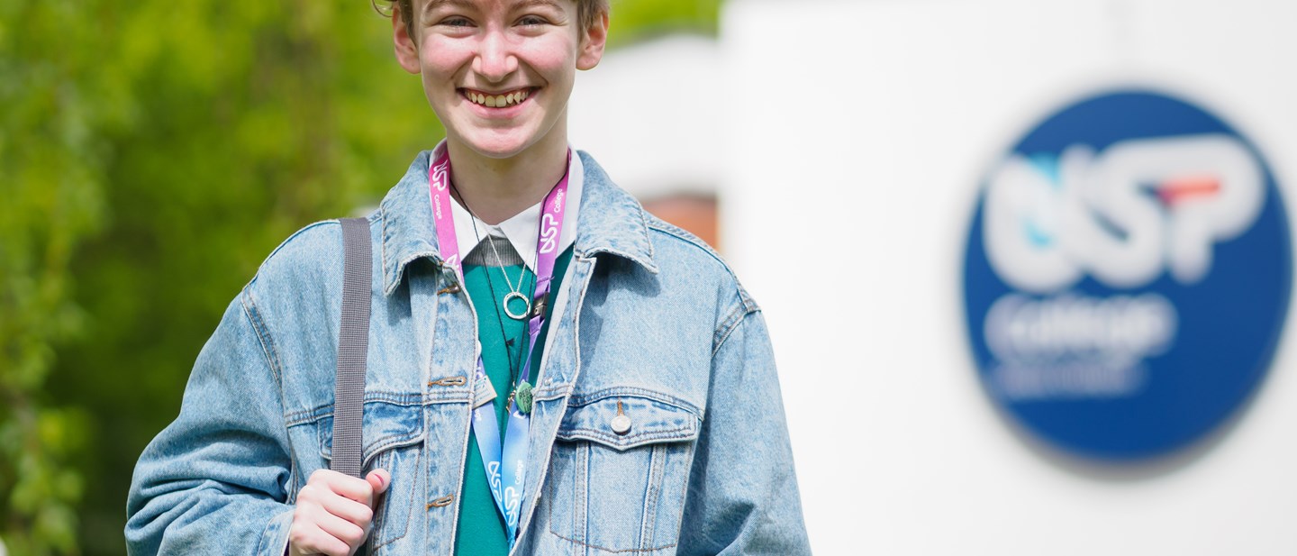 A prospective student attending a USP college Open Day