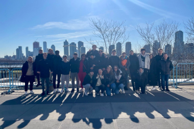 NYC Trip: students enjoying the New York city skyline