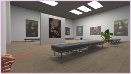 USP VR Campus - art gallery